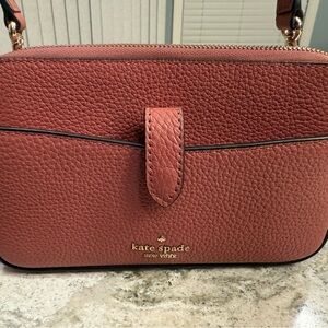 Kate Spade Pink Textured Crossbody Bag